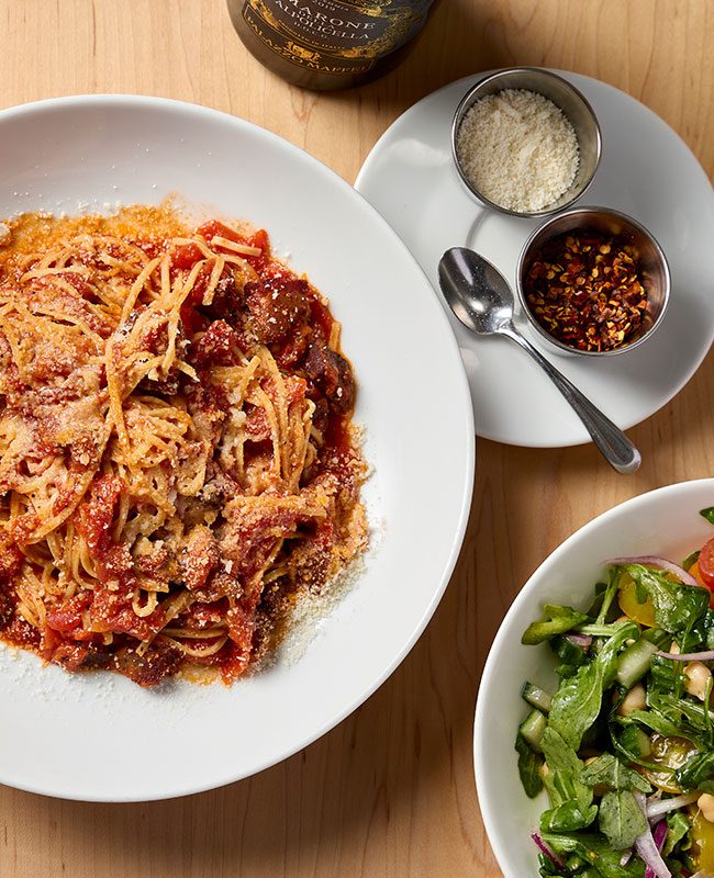 Gussie's Spaghetti Amatriciana